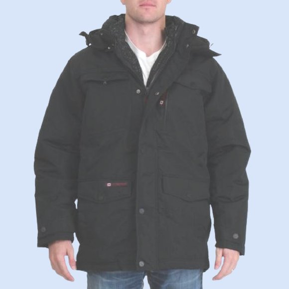 HOLD ***CANADA GEAR EXTREME WEATHER COAT and VEST L DARK CHARCOAL GRAY - Picture 4 of 7